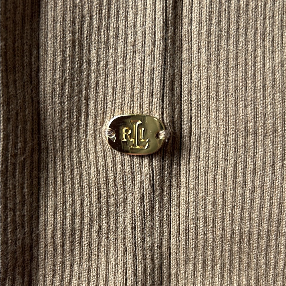 Ralph Lauren Tan Ribbed Top